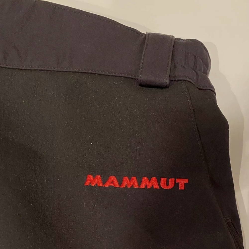 MAMMUT BLACK SOFT SHELL SOFtech SKI SNOWBOARD PANTS WOMENS SIZE 36 SMALL - Picture 10 of 11